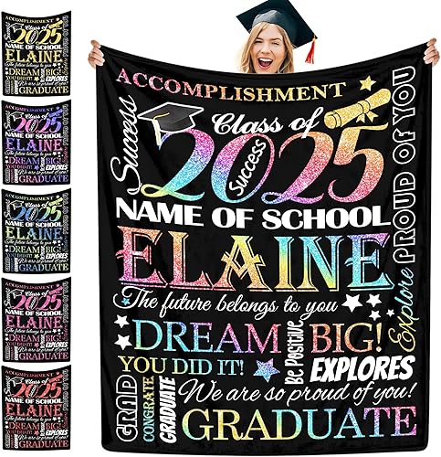Manta personalizada con collage de fotos, manta de fotos personalizada para graduados, manta personalizada, regalos para temporada de graduación,