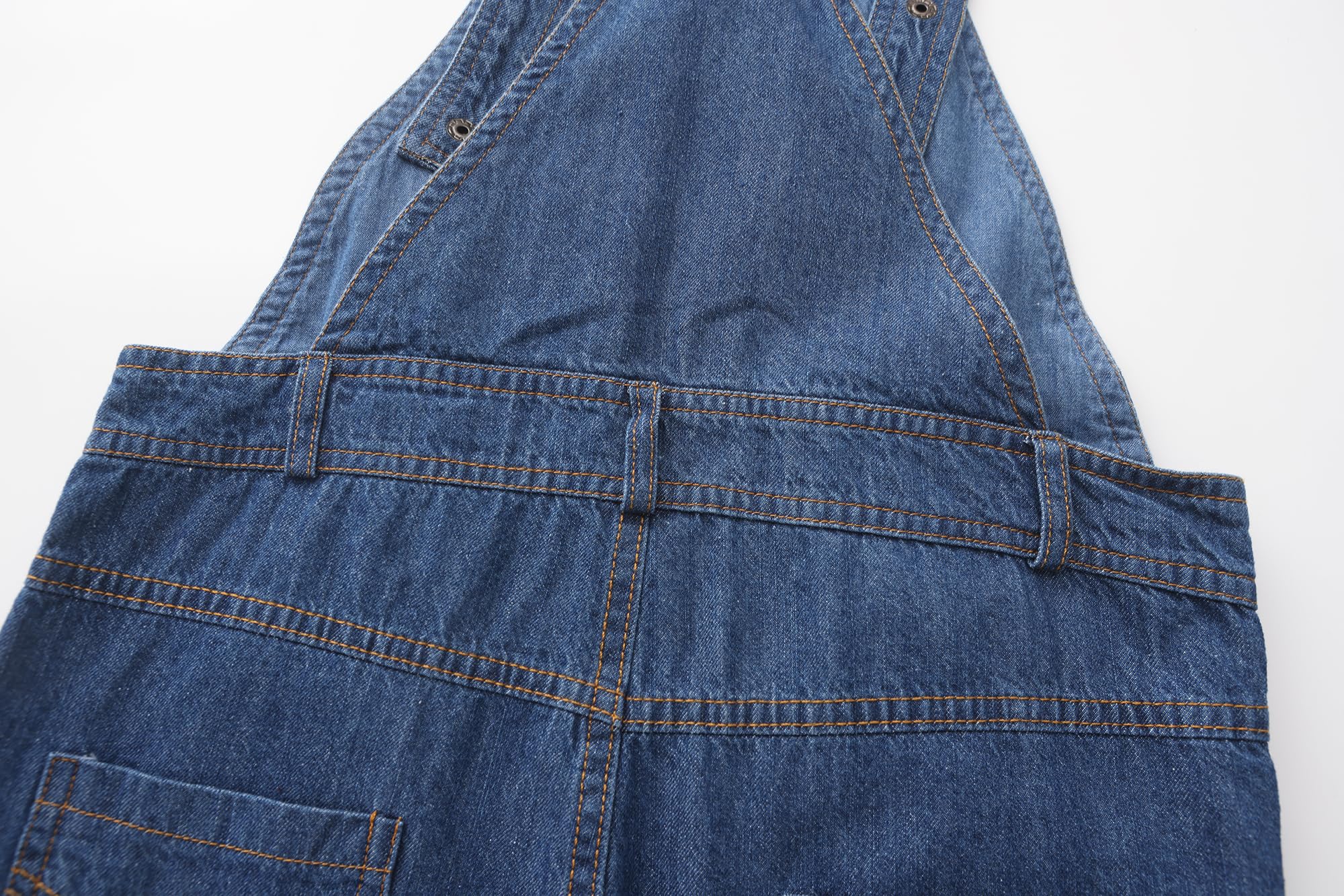 Grandwish Monos Azul Denim Peto Unisexo de Niños 10 años