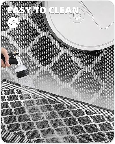 Miniatura 5 de Color G - Juego de 2 alfombras de cocina, antideslizantes y lavables para el piso, frente del fregadero, cuarto de lavado, juego de alfombras y