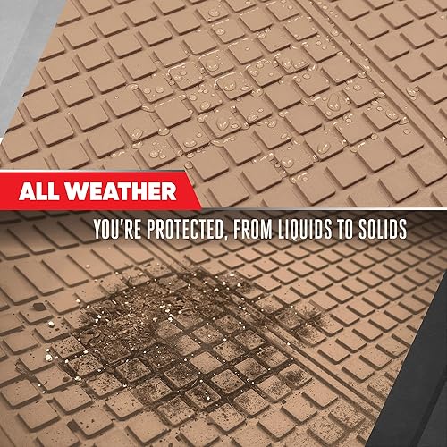 Miniatura 5 de Motor Trend FlexTough - Tapete de carga trasero, recortable, de alta resistencia para maletero, forro universal de carga trasera, flexible, tapetes