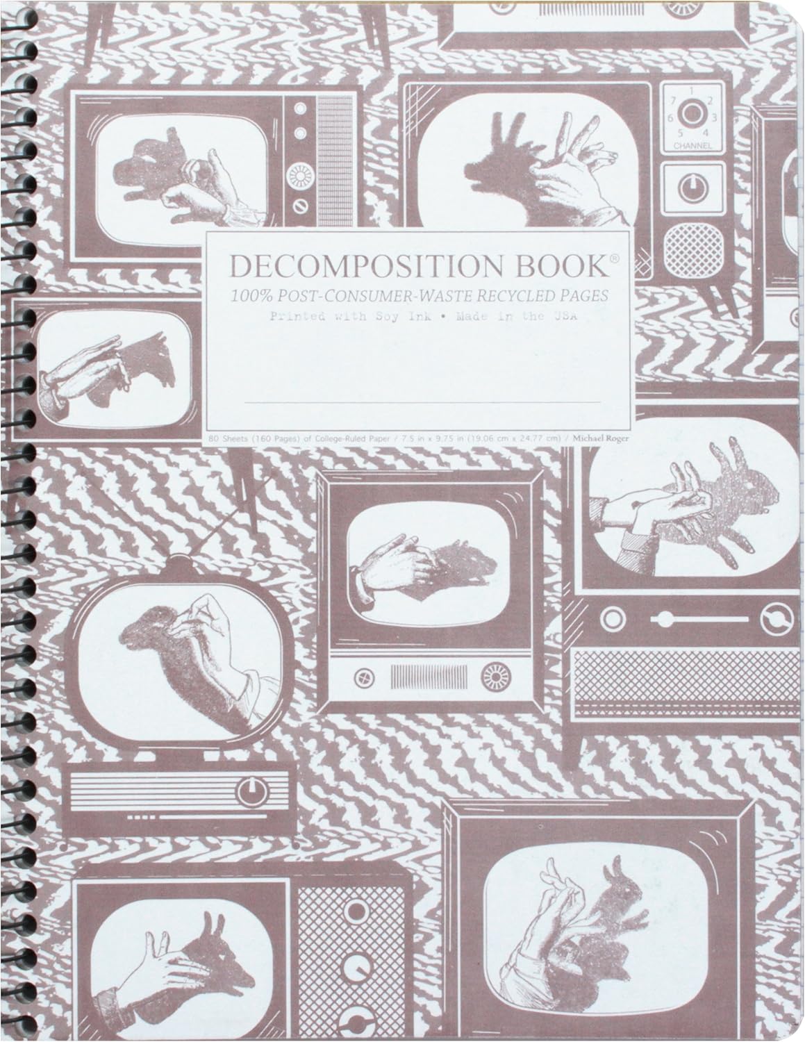 Amazon.com : Michael Roger, Notebook Shadow Puppets Coilbound : Office ...