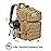 LHI Tactical Military Backpack for Men and Women 25L Army Assault Pack Bag Large Rucksack with Molle System-Khaki