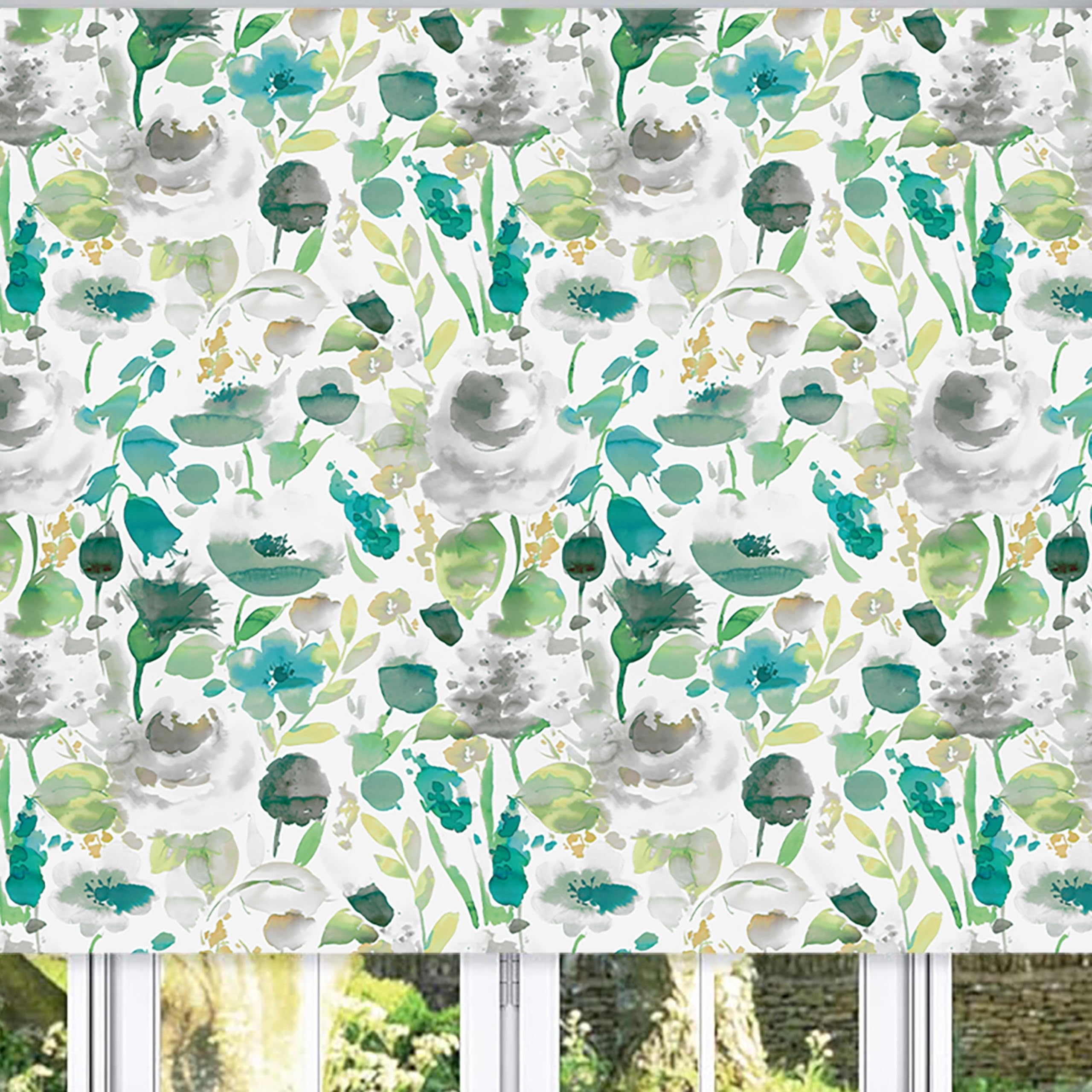 Lister Cartwright Floral Spring Patterned Roller Blinds (100 x 160 cm) | Blackout Blinds for Windows | Bedroom, Bathroom, Kitchen & Door Window Blinds | Easy Fit Child Safety Roller Blinds