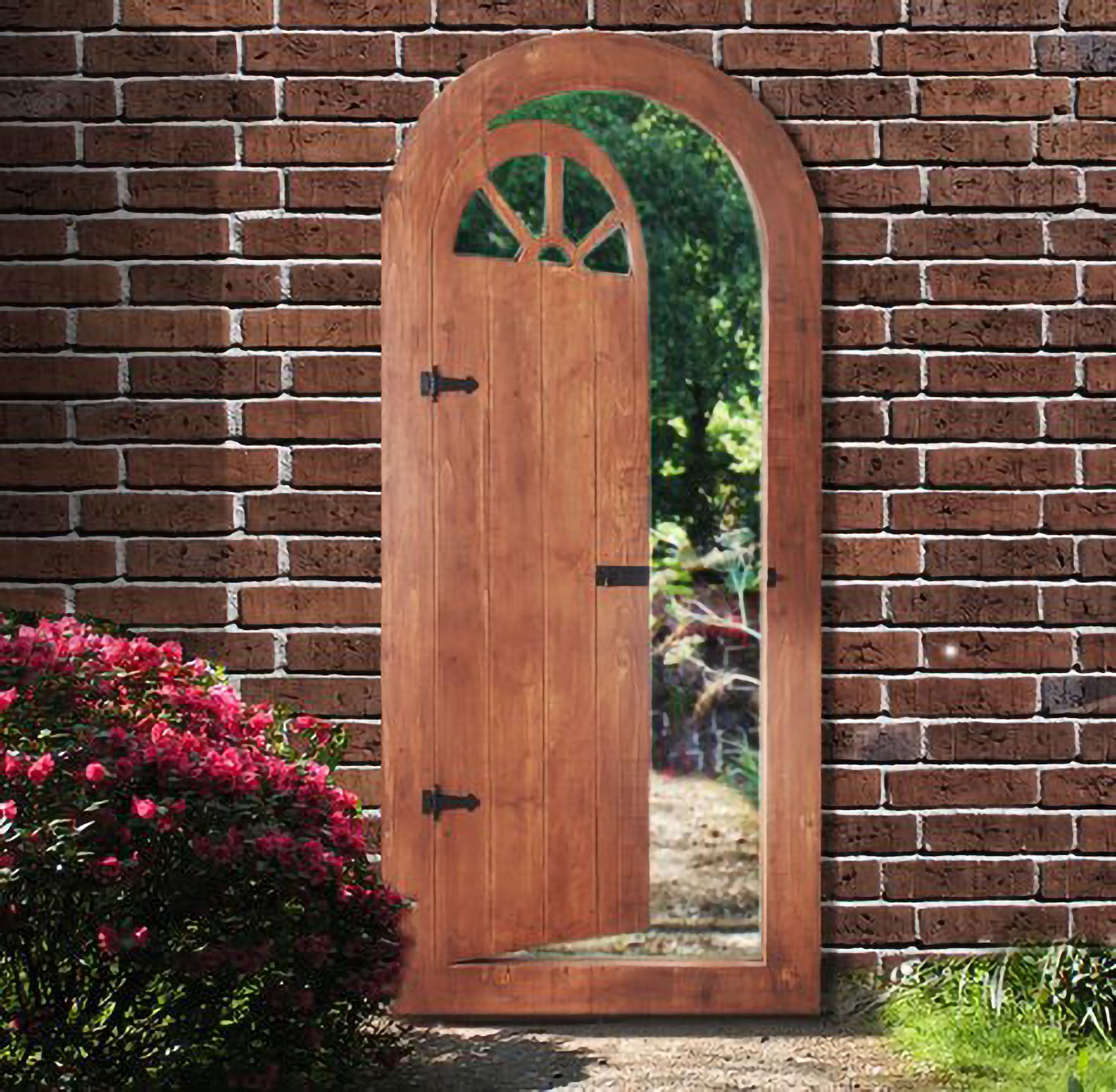 6ft x 2ft 8in Garden Glass Illusion Mirror Gate - by Reflect™