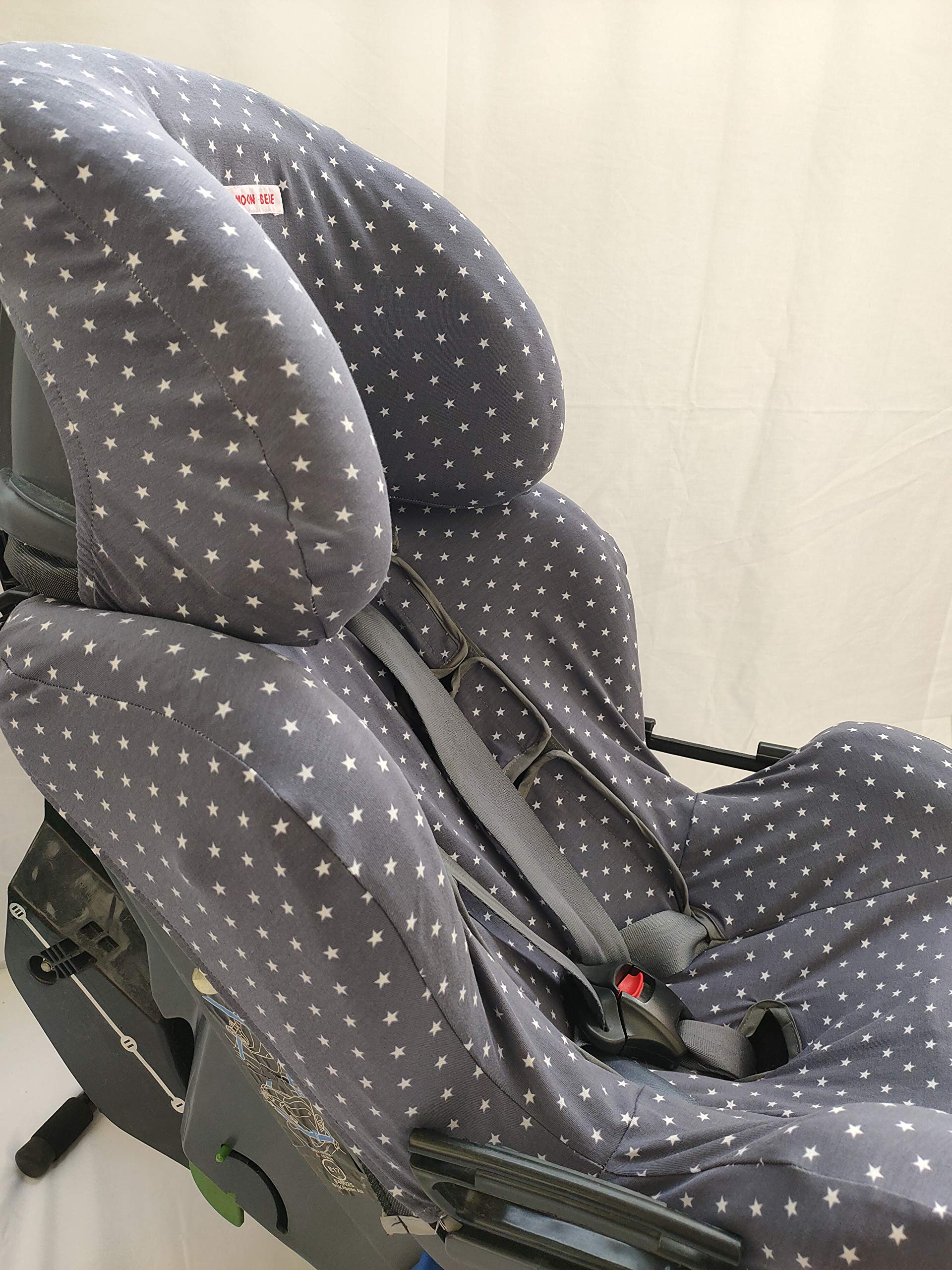 moon-bebe Funda para silla de coche Klippan Kiss 2 Y KLIPPAN PLUS (GRIS)