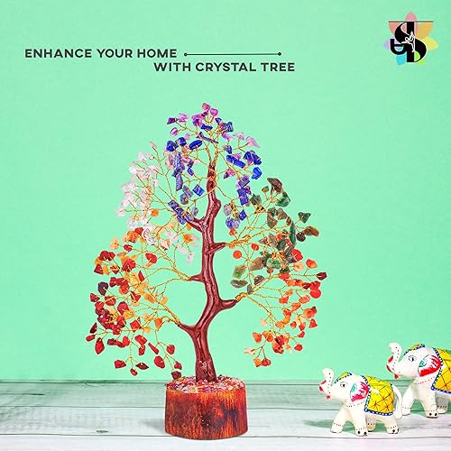 Miniatura 7 de Piedras de chakras, árbol de cristal de siete chakras, regalos espirituales, decoración de Feng Shui, regalos holísticos para mujeres, cristales