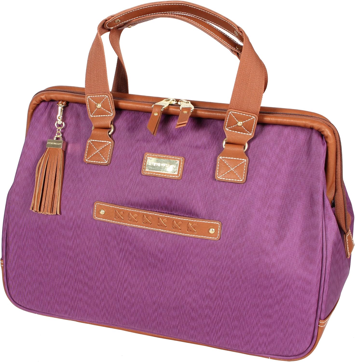 Steve Madden Designer-Gepckkollektion 4-teiliges Softside-Koffer-Set Reise-Set enthlt eine Tragetasche, 50,8 cm Handgepck, 61 cm und 71,1 cm Karierte Koffer - Image 6