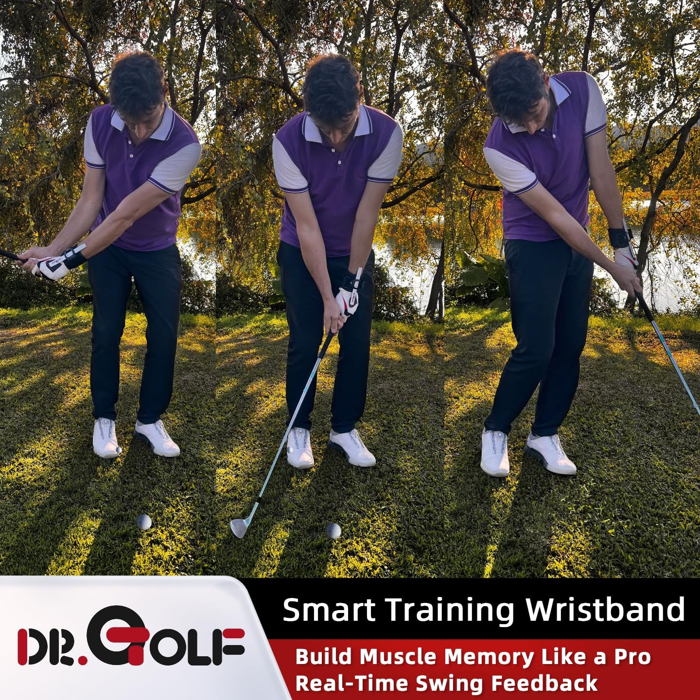 Golf-Handgelenk-Trainingshilfe – Golf-Schwungtrainer, Swing-Training-Armband, Erkennung falscher Handgelenk-Aktion – sofortiges Feedback, vermeiden Sie das Schröpfen und Umklappen des Handgelenks,