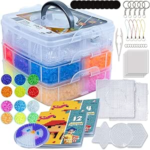 La Manuli Perles à Repasser Set 10 000 Pièces 5mm Fusible Perles