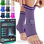 Modvel Foot & Ankle Brace Socks for Sprained Ankle Compression Sleeve - Plantar Fasciitis Relief Brace, Foot Support for pain Women & Men - Tendonitis & Arthritis Feet Sleeve, Stabilizing Ankles Wrap
