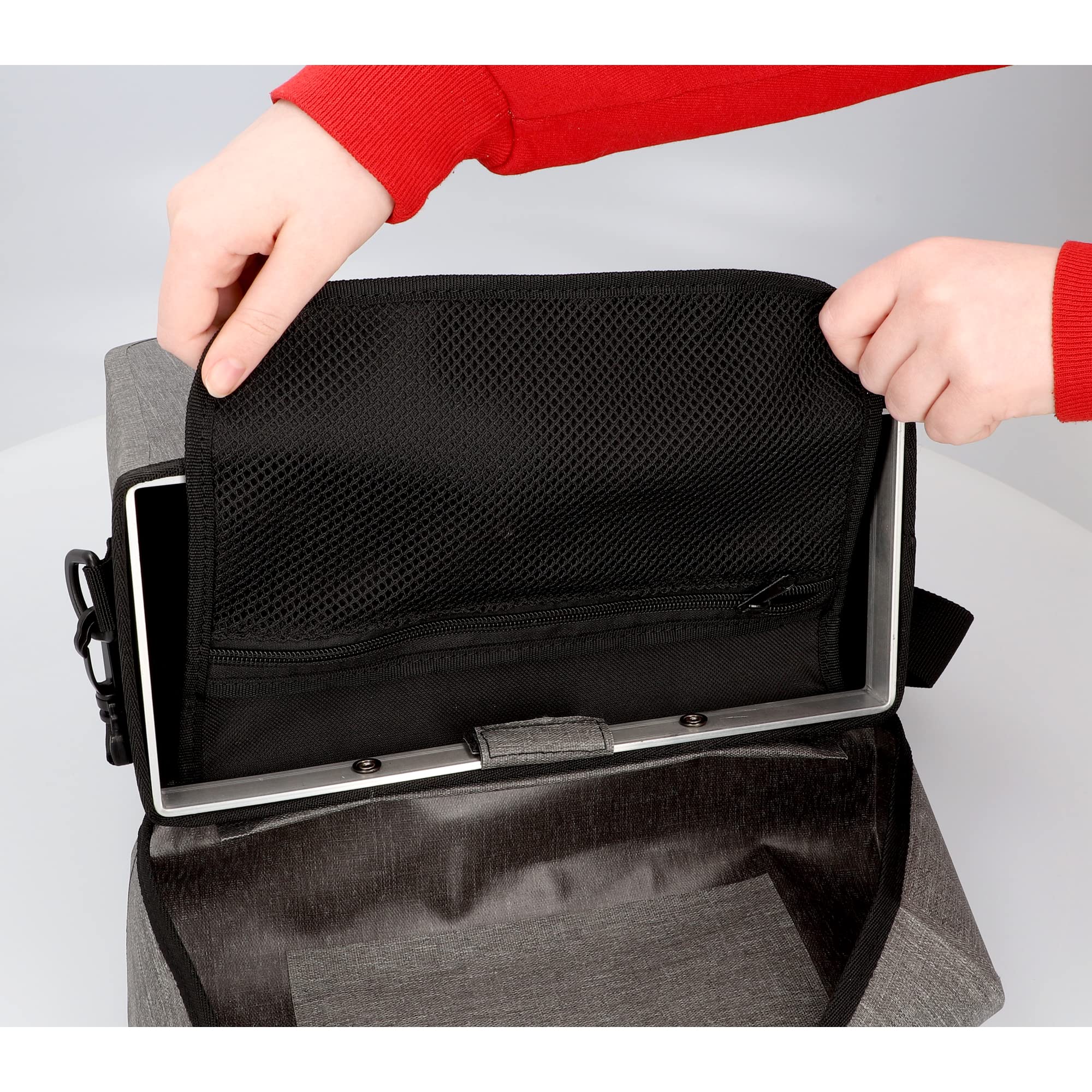 Fischer Borsa per manubrio Plus Cita, borsa per bicicletta, impermeabile, grigio, volume 7 litri