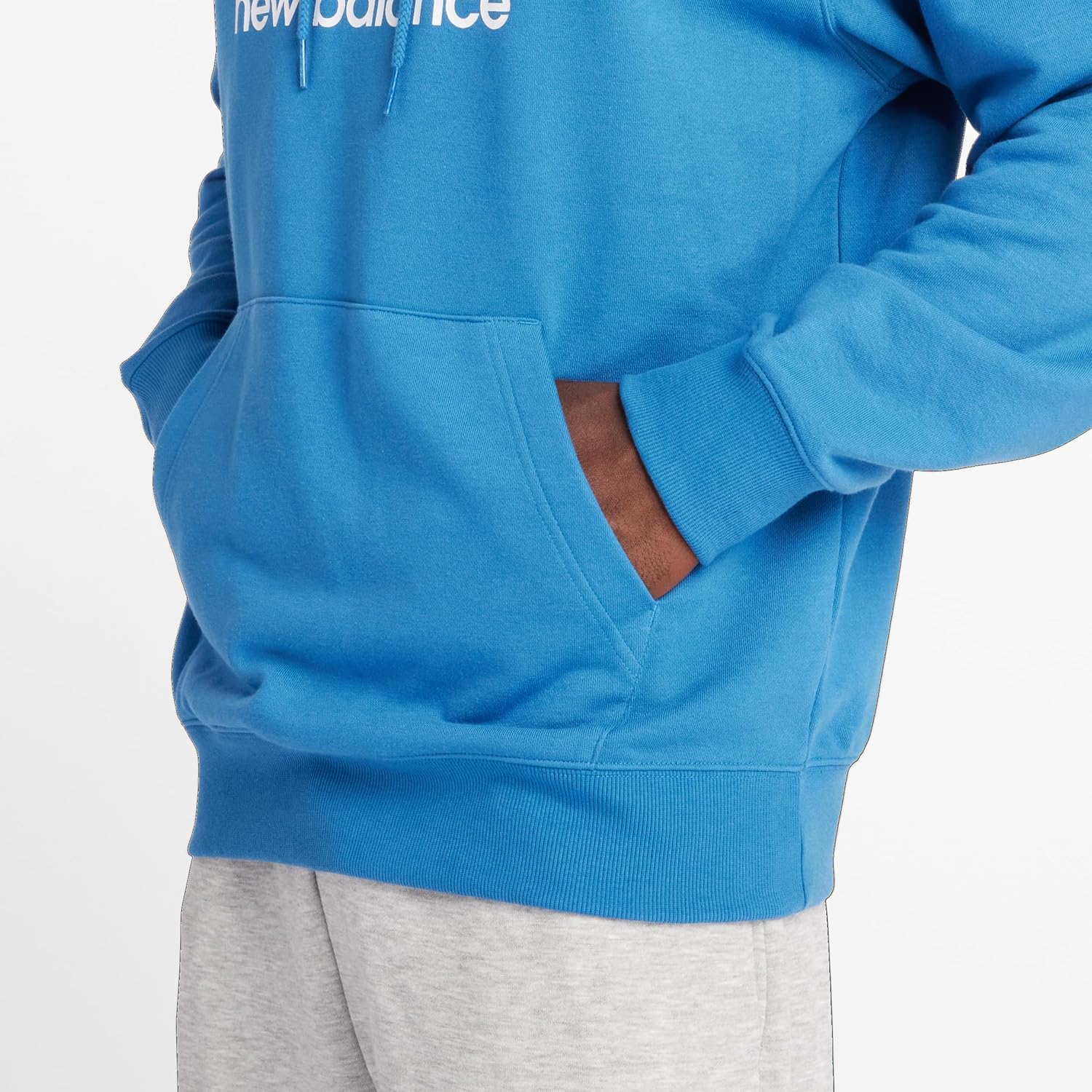 New Balance mens Nb Essentials Stacked Logo Pullover Hoodie - Image 4