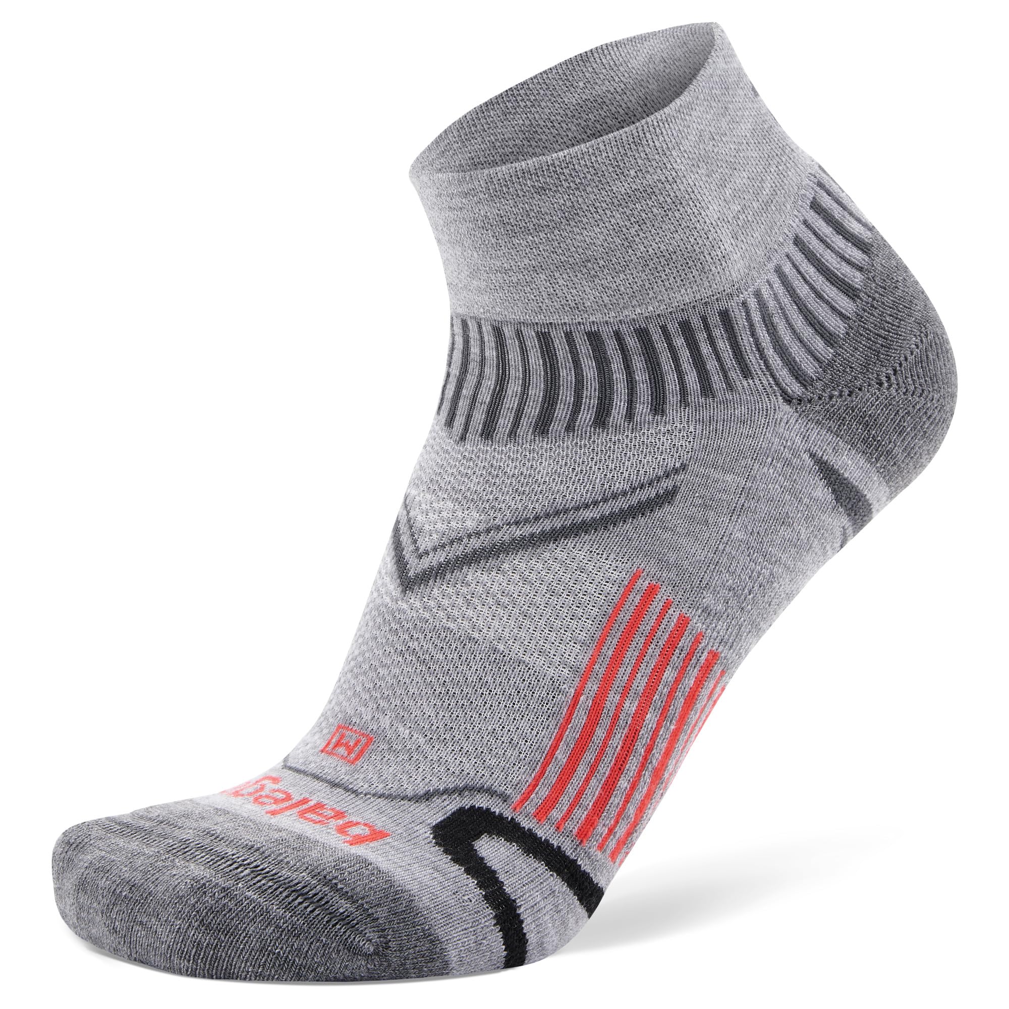 Balega Unisex Enduro Quarter Running Socks, Grey, L EU