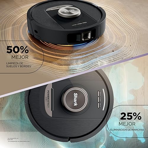 Miniatura 4 de Shark PowerDetect NeverTouch AV2810YS AV2810YS AV2810YS - Aspiradora robot y trapeador con capacidad para 30 días, sin bolsa, capacidad de 30 días,