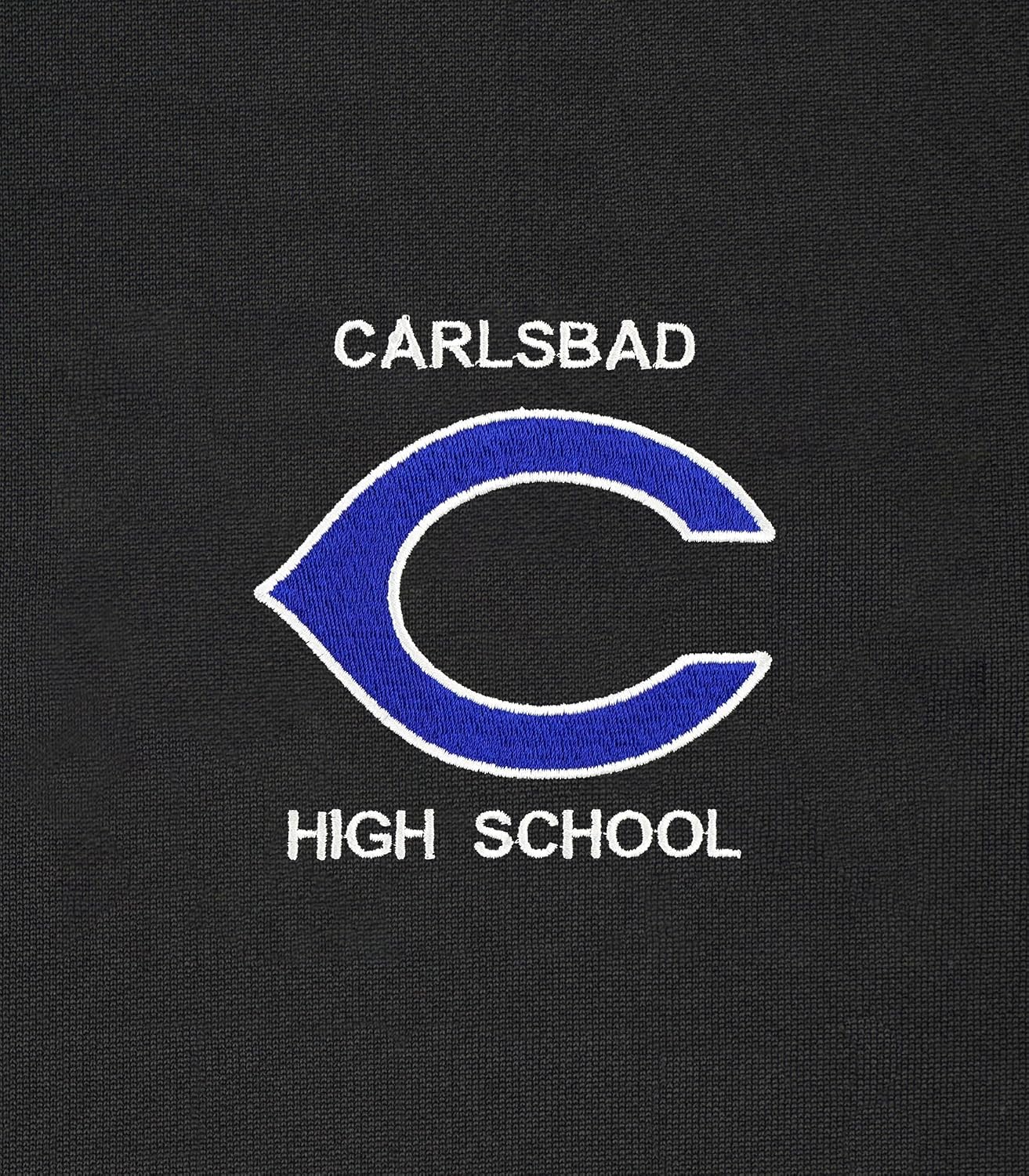 Vantage Apparel Carlsbad Senior High School Premium Moisture Wicking Grey Polo