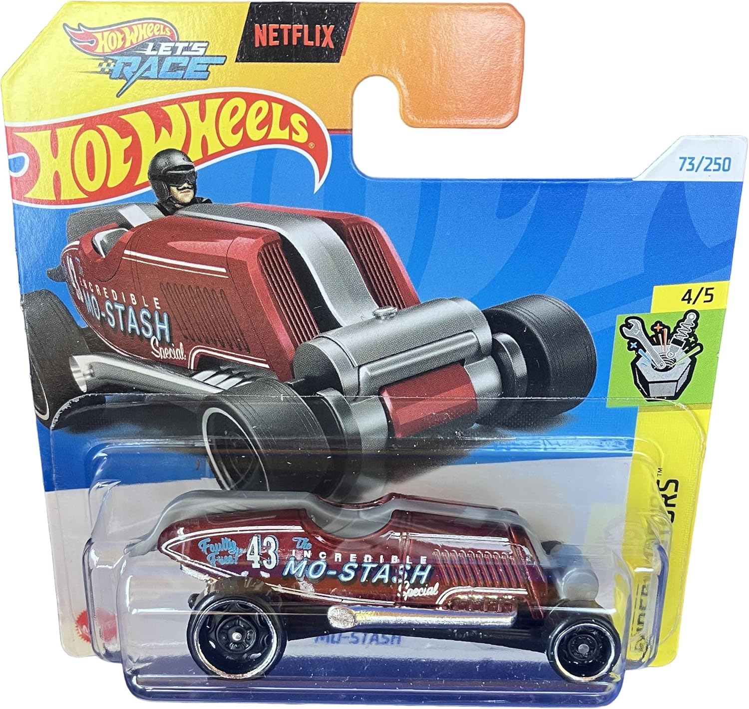 Hot Wheels - MO-STASH - Experimotors 4/5 - HRY56 - Short Card - Netflix Let's Race - Special - Mattel 2024-1:64