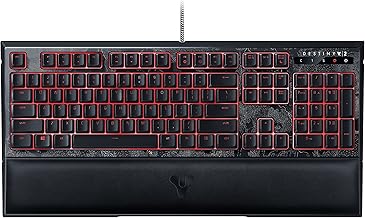 Razer Destiny 2 Ornata Chroma: Mecha-Membrane - Individually Backlit Mid-Height Keys - Leatherette Wrist Rest - Gaming Keyboard