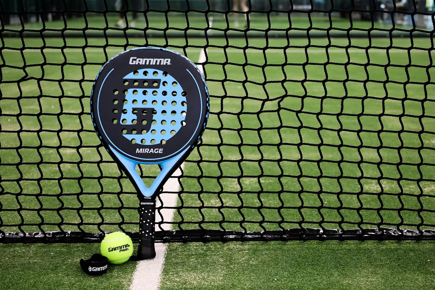 Gamma Mirage Padel Racket – Round Shape for Forgiveness & Maneuverability with Large Sweet Spot, Soft Feel - Enhanced Control, Spin, and Comfort for Skill Development