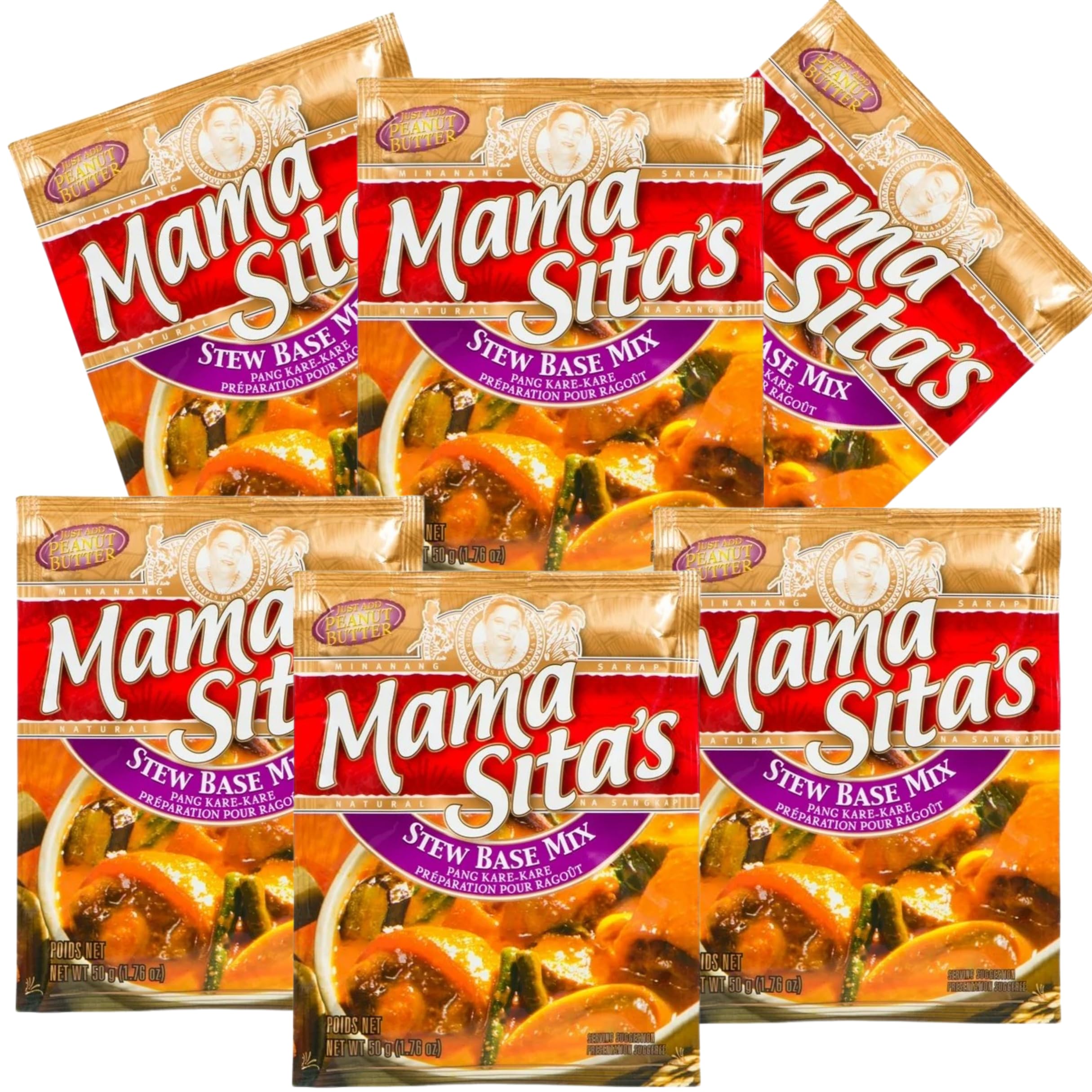 Mama Sita's Stew Base Mix Pang Kare-Kare 1.76 (50g) 6 Pack