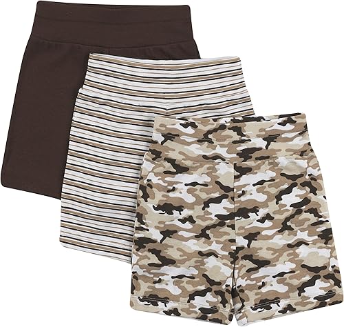 Miniatura 3 de Hanes Ultimate Flexy Knit pantalones de bebé pantalones cortos para niños paquete de 3