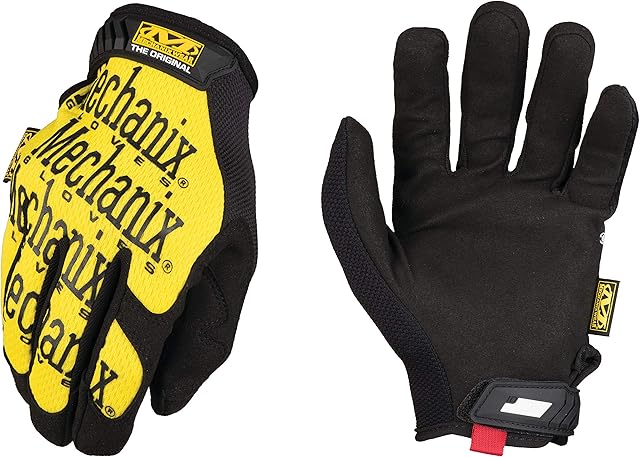 Mechanix Wear - Original Work Gloves (Small, Yellow)
