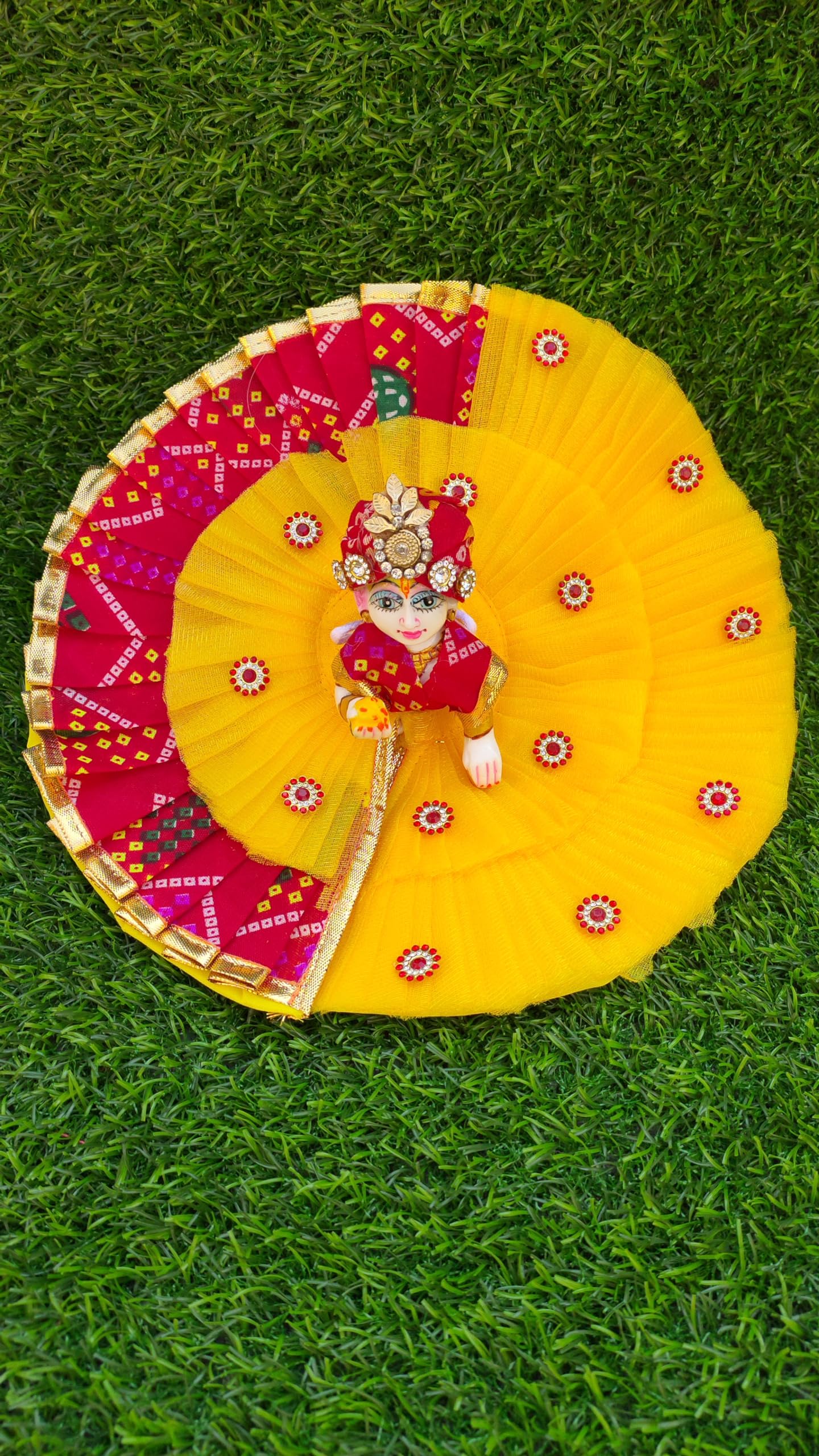 NGTC LADDU Gopal JI KI POSHAK Multi Color Base Looks SO Good (4 NO)