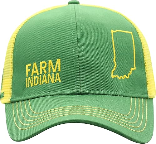 Miniatura 10 de John Deere Gorra de béisbol con logotipo y malla trasera con contraste para hombre