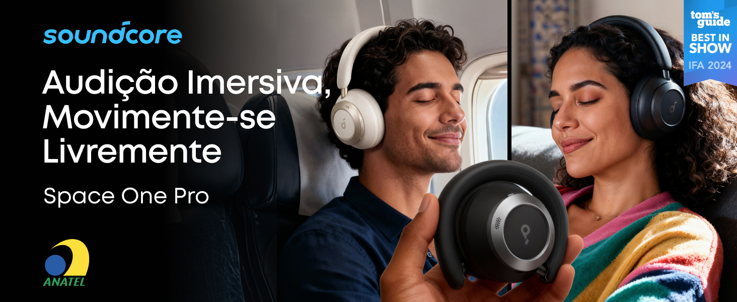 soundcore Space One Pro da Anker, Fone de Ouvido Bluetooth com