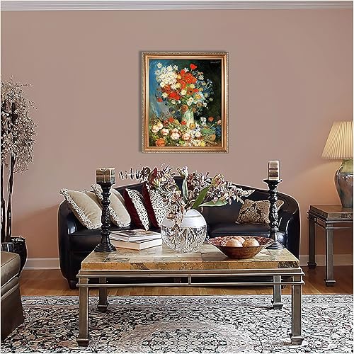 Miniatura 310 de A&T ARTWORK The Starry Night de Vincent Van Gogh. Tamaño del marco: 36 x 30 pulgadas, tamaño de la imagen: 30 x 24 pulgadas, reproducciones clásicas