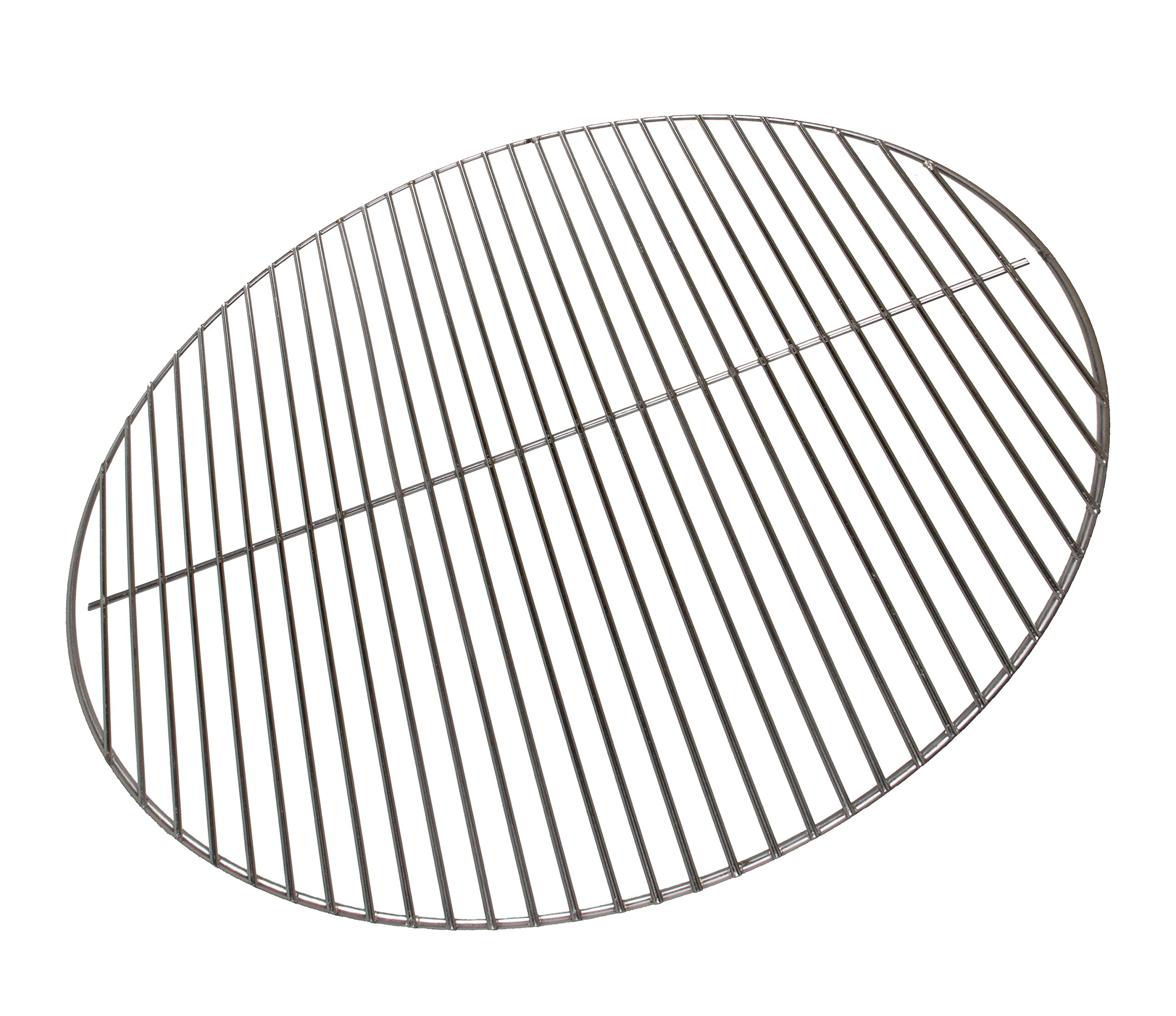 Brandsseller Grille de Barbecue Ø 44,5 cm en Acier Inoxydable – Robuste et résistante à la Corrosion – Compatible avec barbecues sphériques 47 cm Weber et Autres Marques – sans Rabats latéraux