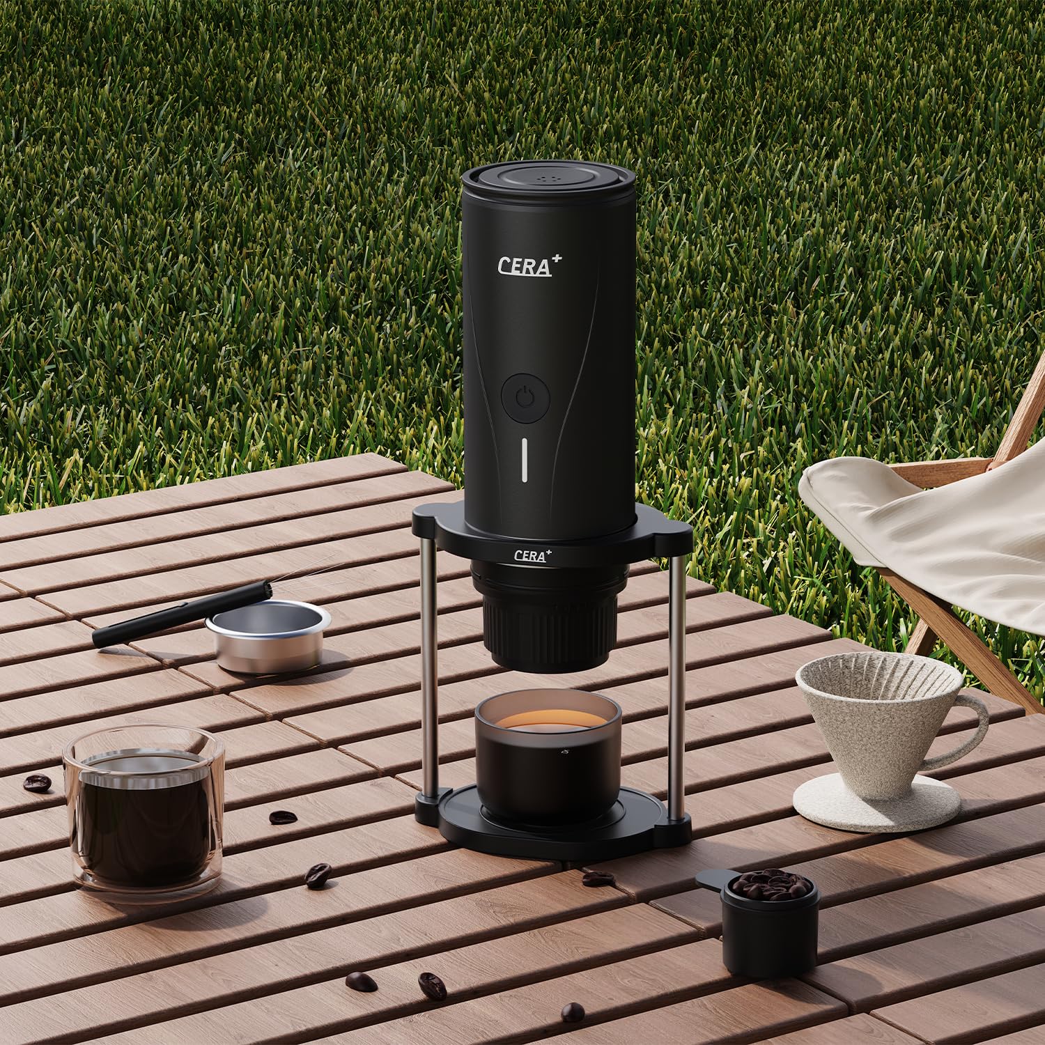CERA+ Supporto portatile per macchina espresso