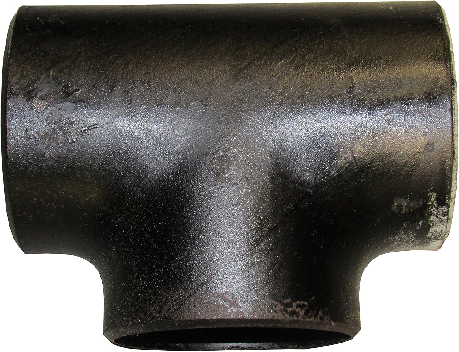 Carbon Steel Schedule 40 Straight Tee, Butt Weld - 2 Inch Pipe Size, Weld Connection, Durable Construction for Plumbing & Industrial Applications