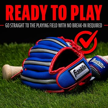 Franklin Sports Air Tech Foam Baseball Glove and Ball Set