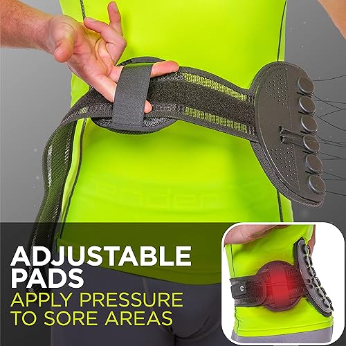 Miniatura 4 de BraceAbility SI Joint Belt  Soporte de compresión sacroilíaca para disfunción sacra, alivio del dolor de coxis y tratamiento de inflamación del