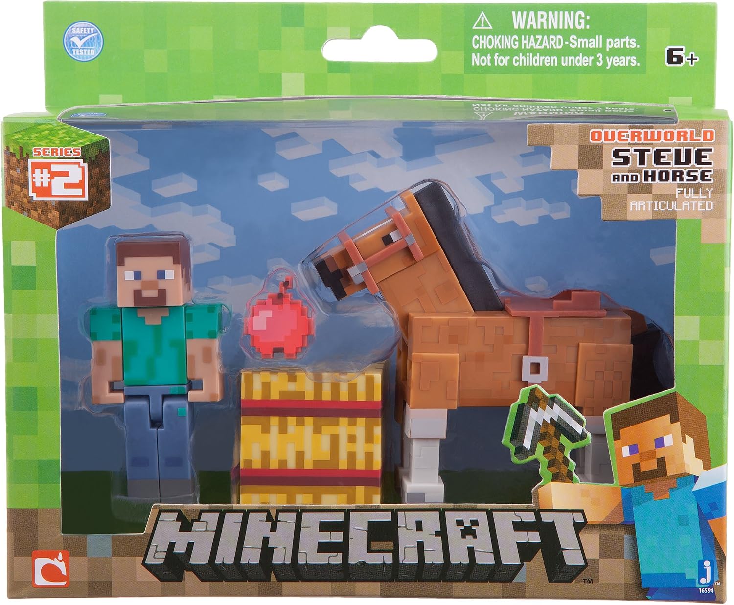 Minecraft Steve with Chestnut Horse Figure Pack