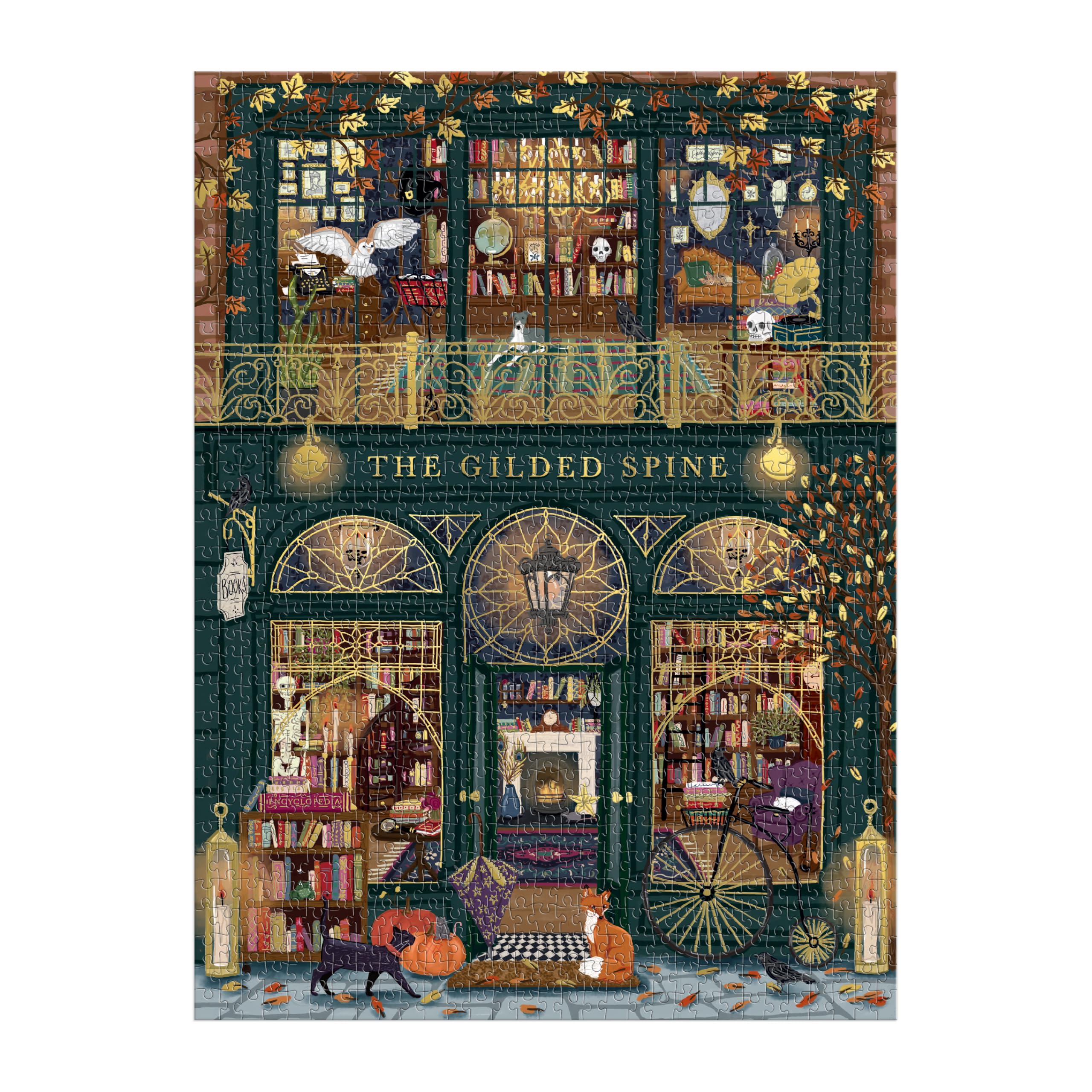 Amazon | The Gilded Spine 1000 Piece Foil Puzzle | ジグソーパズル