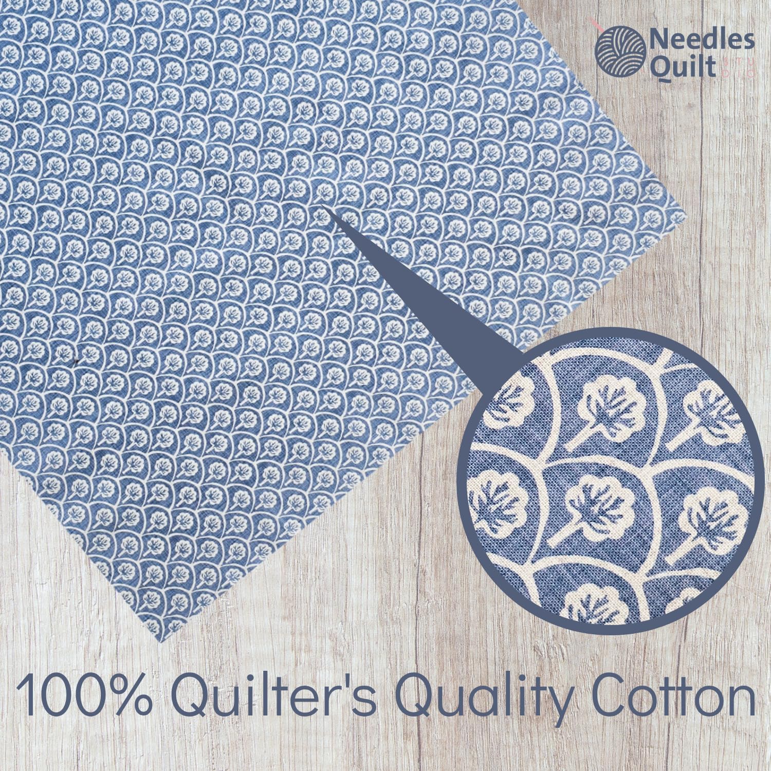 Fat Quarters Fabric Bundles | 10 Piece Cotton Fat Quarters 22” X 18” | Pre-Cut Cotton Quilting Fabric Bundle Set for Sewing, Patchwork & Crafts | Scandinavian Cottage