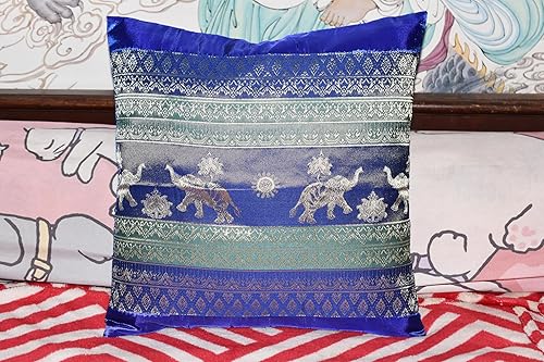 Miniatura 2 de Avarada Fundas de almohada decorativas con estampado de elefante y sol, 16 x 16 pulgadas, para sofá, silla, cama, parte trasera de cremallera, no