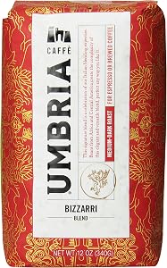 Caffe Umbria Bizzarri Blend, Medium Dark Roast 12 Ounce Bag