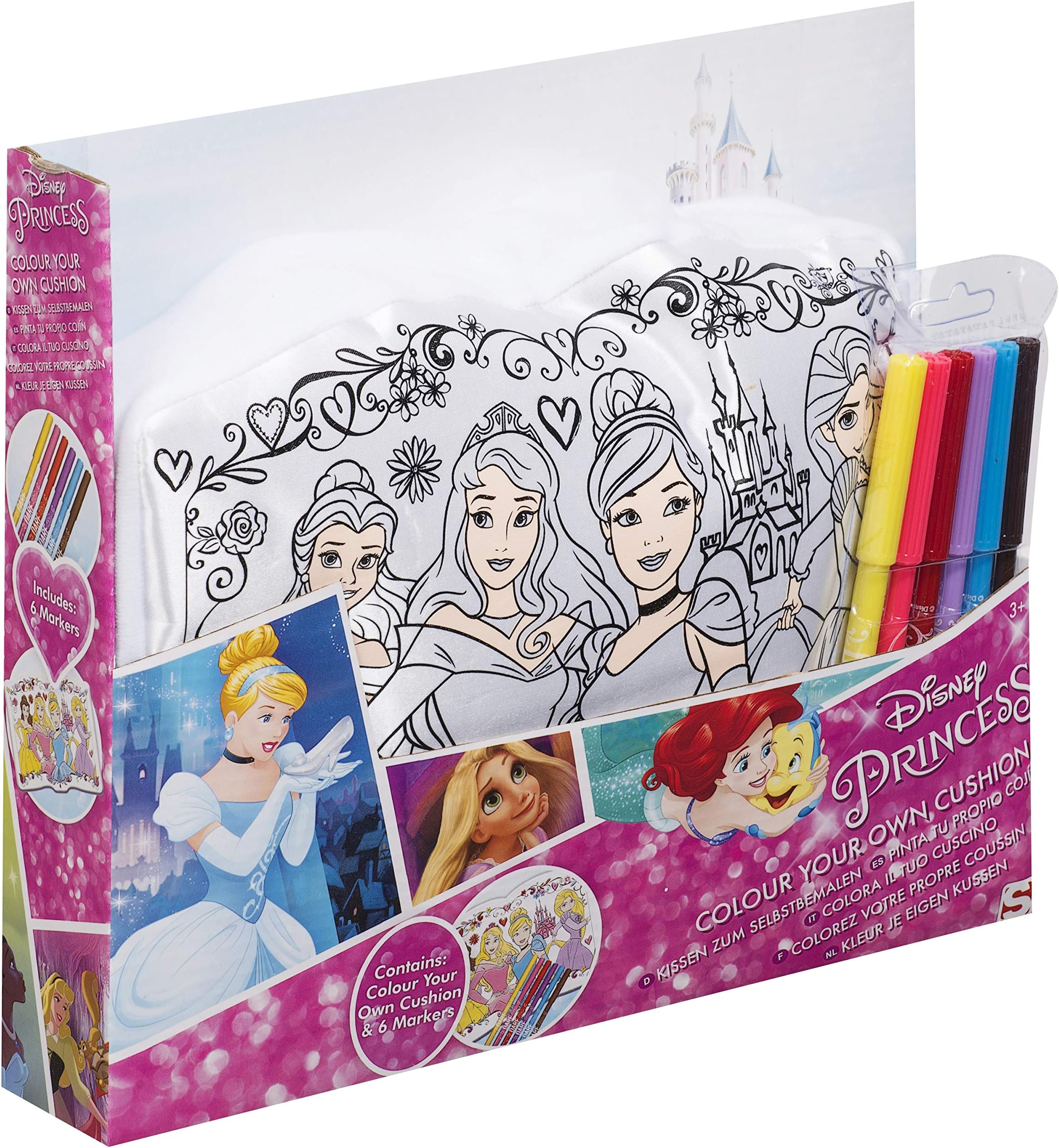 Princess Book Colour Your Own Cushion