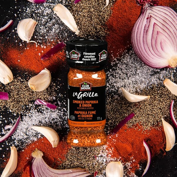 Club House La Grille, Grilling Made Easy, Smoked Paprika & Onion with Garlic & Pepper, All Purpose Seasoning, 171g - 4