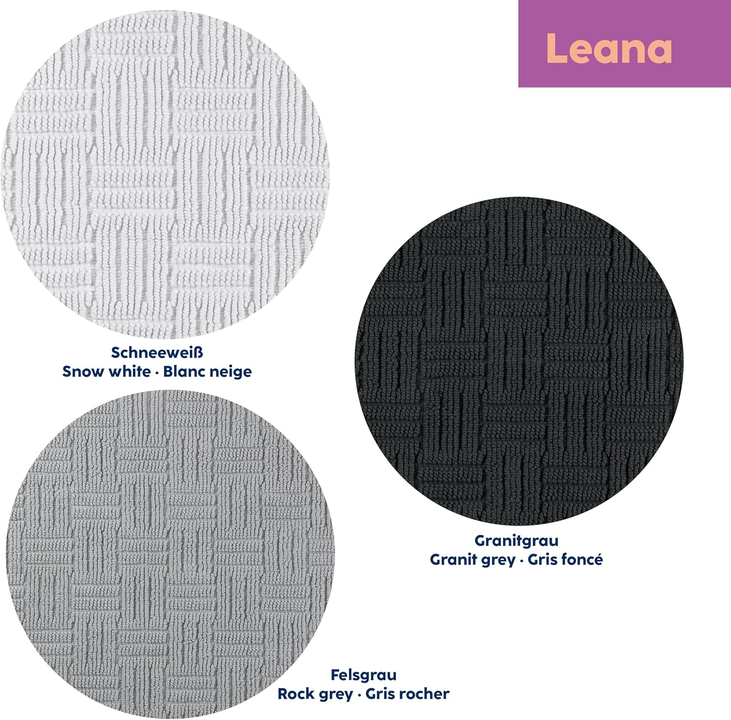 KELA 23525 Leana White Bath Mat