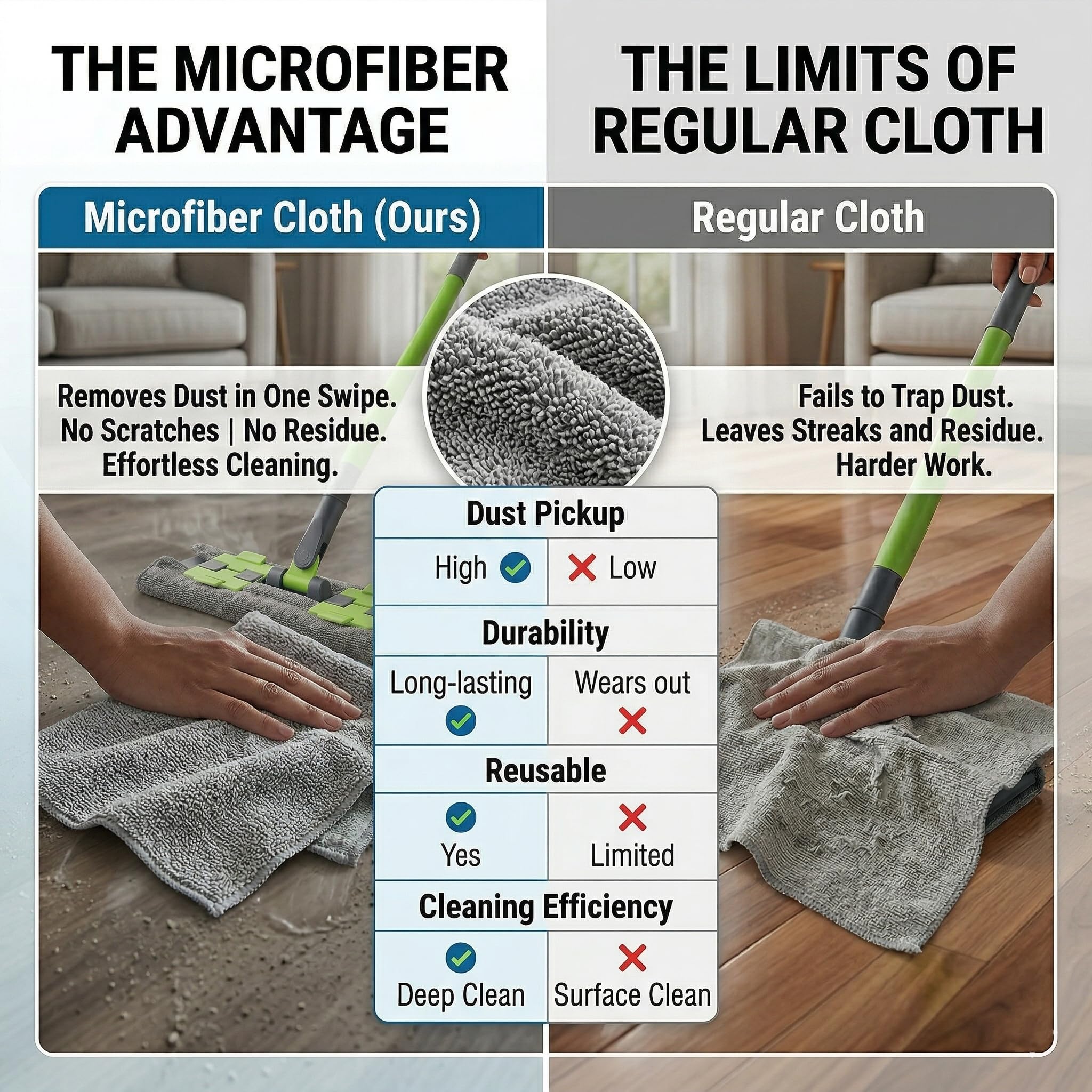 Microfiber Mop Pads - Pack of 3 -6
