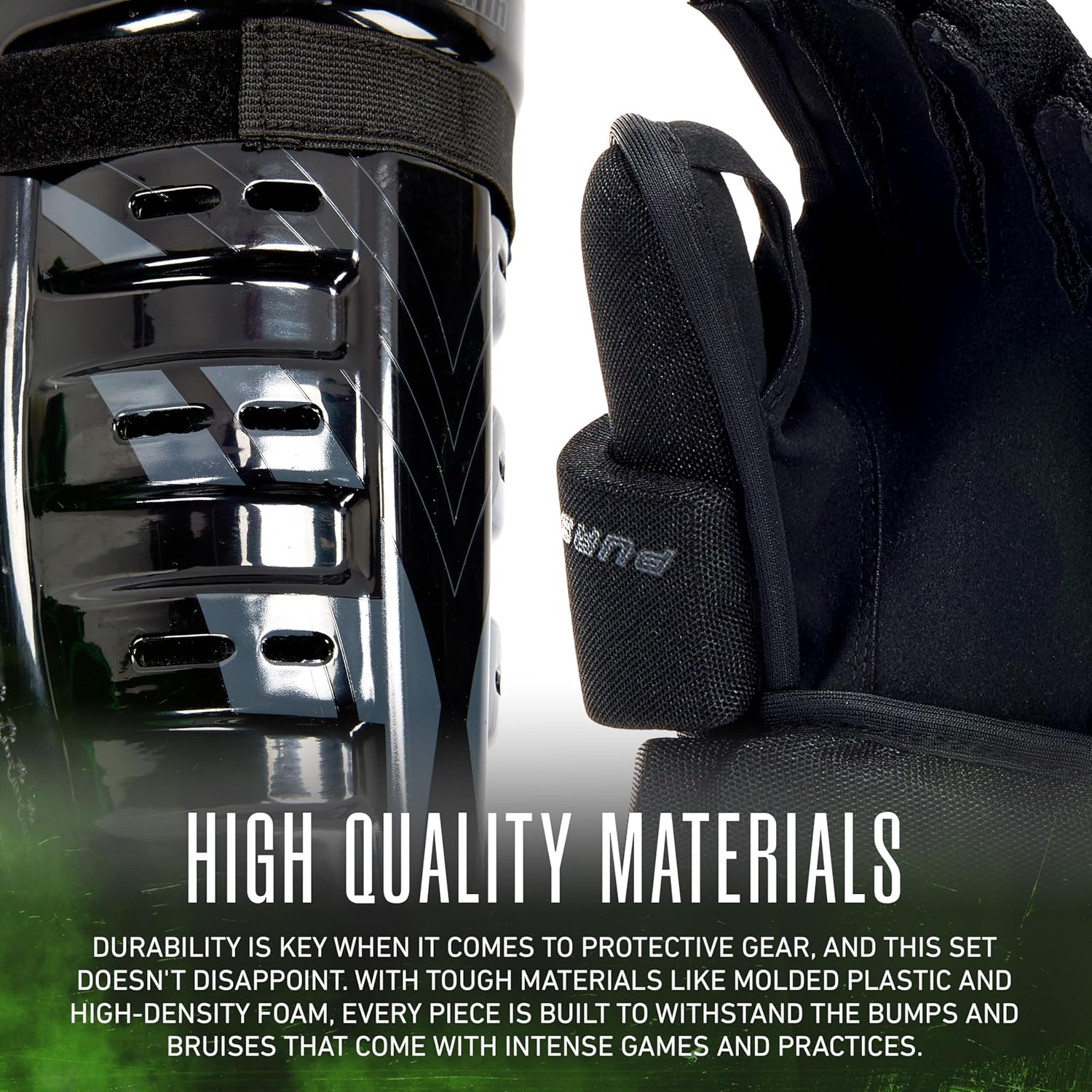 Franklin Sports Pursuit Ice Hockey Youth Pads + Gear Set - Complete Protective Equipment Set for Kids - Includes Shin Guards, Hockey Pants, Elbow Pads, Gloves + Chest Protector - Carry Bag Included