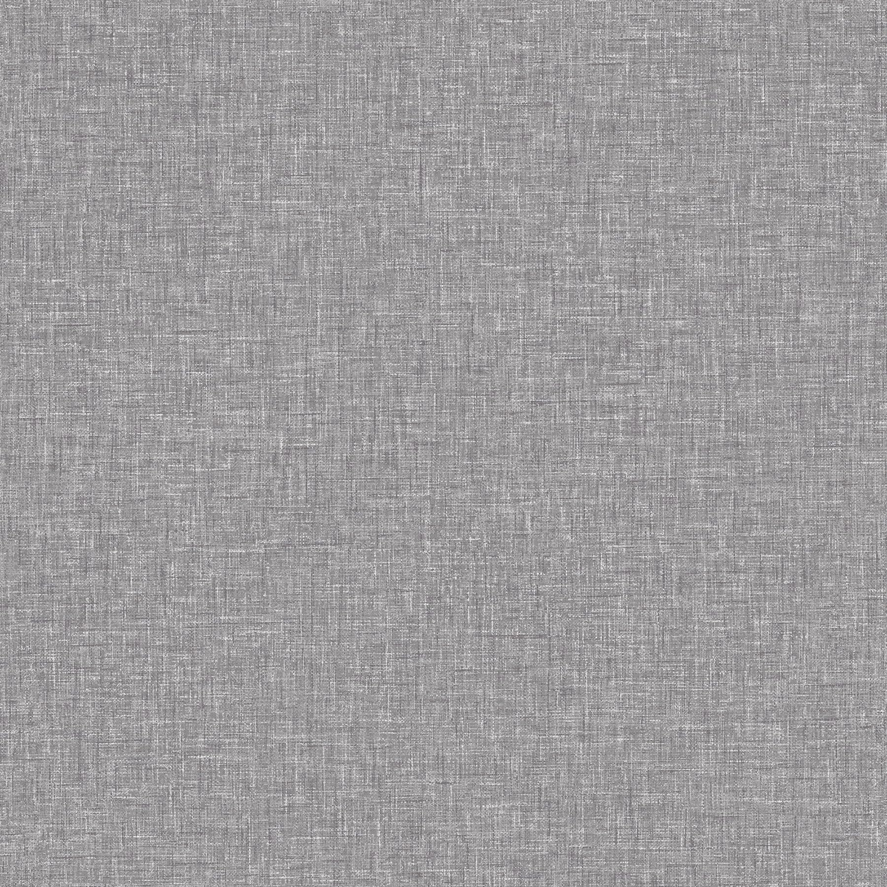 Arthouse Mid Grey Textured Linen Wallpaper - Subtle Sheen Bounces Light Back Into The Room - Designed to Look Like Fabric - Feature Wall or All Over - Great Wallpaper Choice for Any Room - 676007