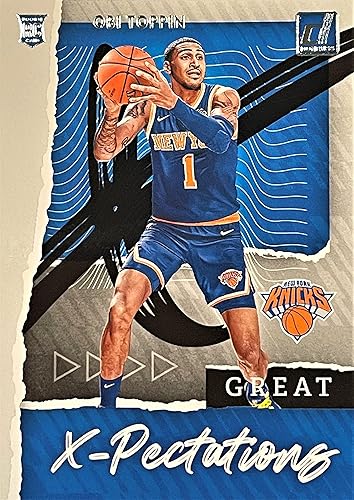 2020-21 Panini Donruss OBI TOPPIN Basketball ROOKIE Card - Great X-Pectations INSERT CARD - New York Knicks