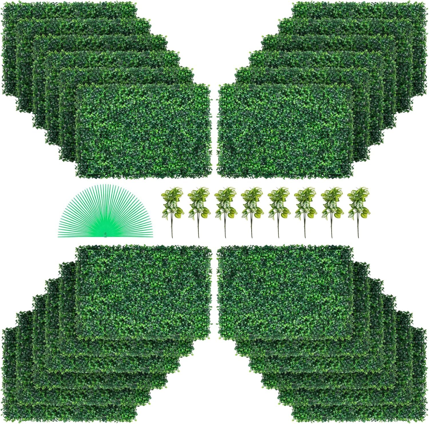 VEVOR Artificial Boxwood Panels 24 Pack
