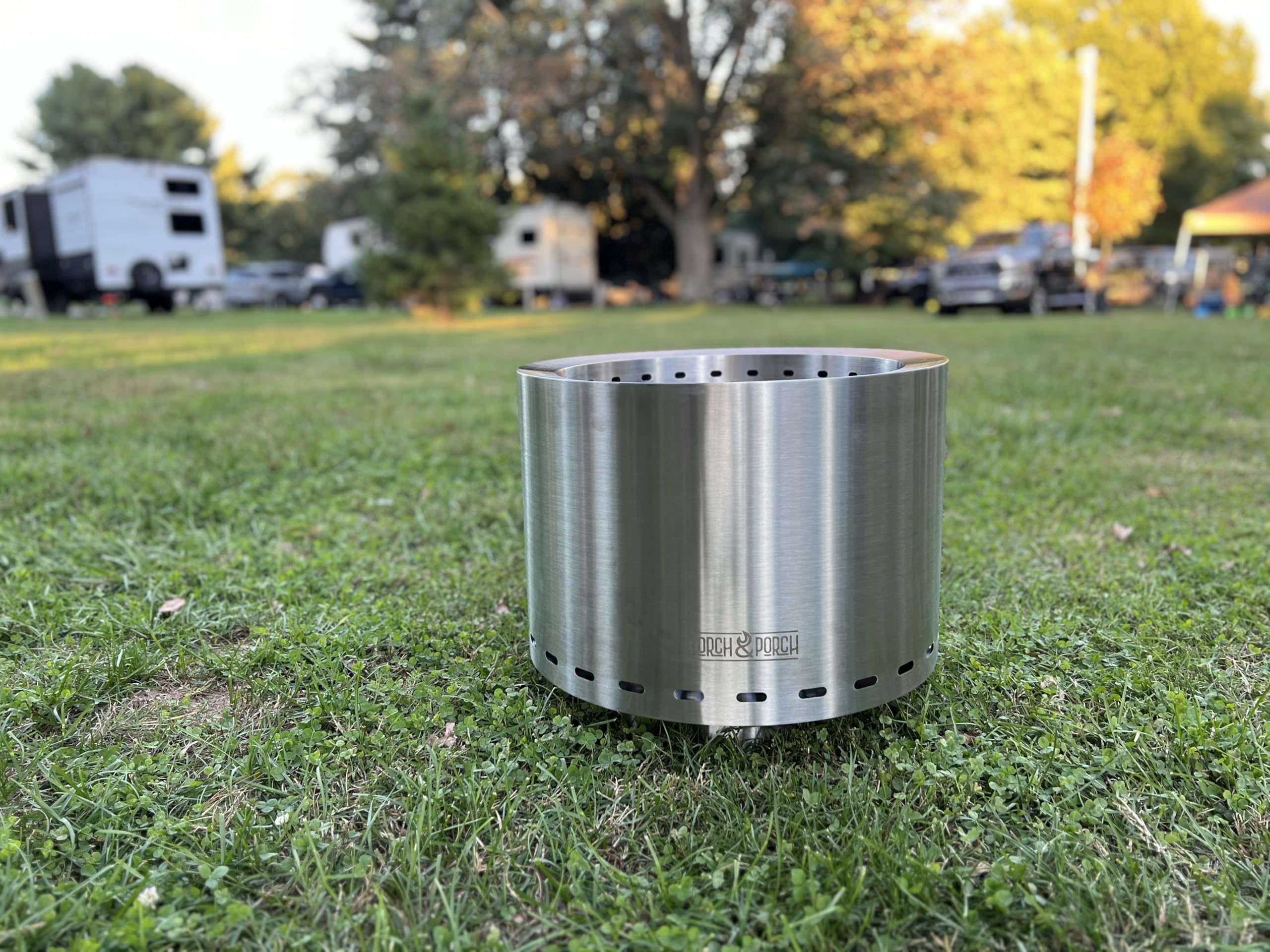 Amazon.com : Torch & Porch 19.5 Inch Smokeless Stainless Steel