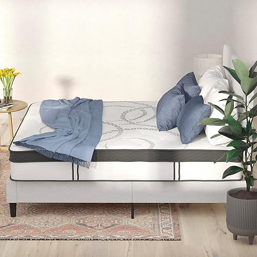 Miniatura 7 de Colchón híbrido de resortes ensanchados certificado CertiPUR-US de 10 pulgadas, colchón King en una caja