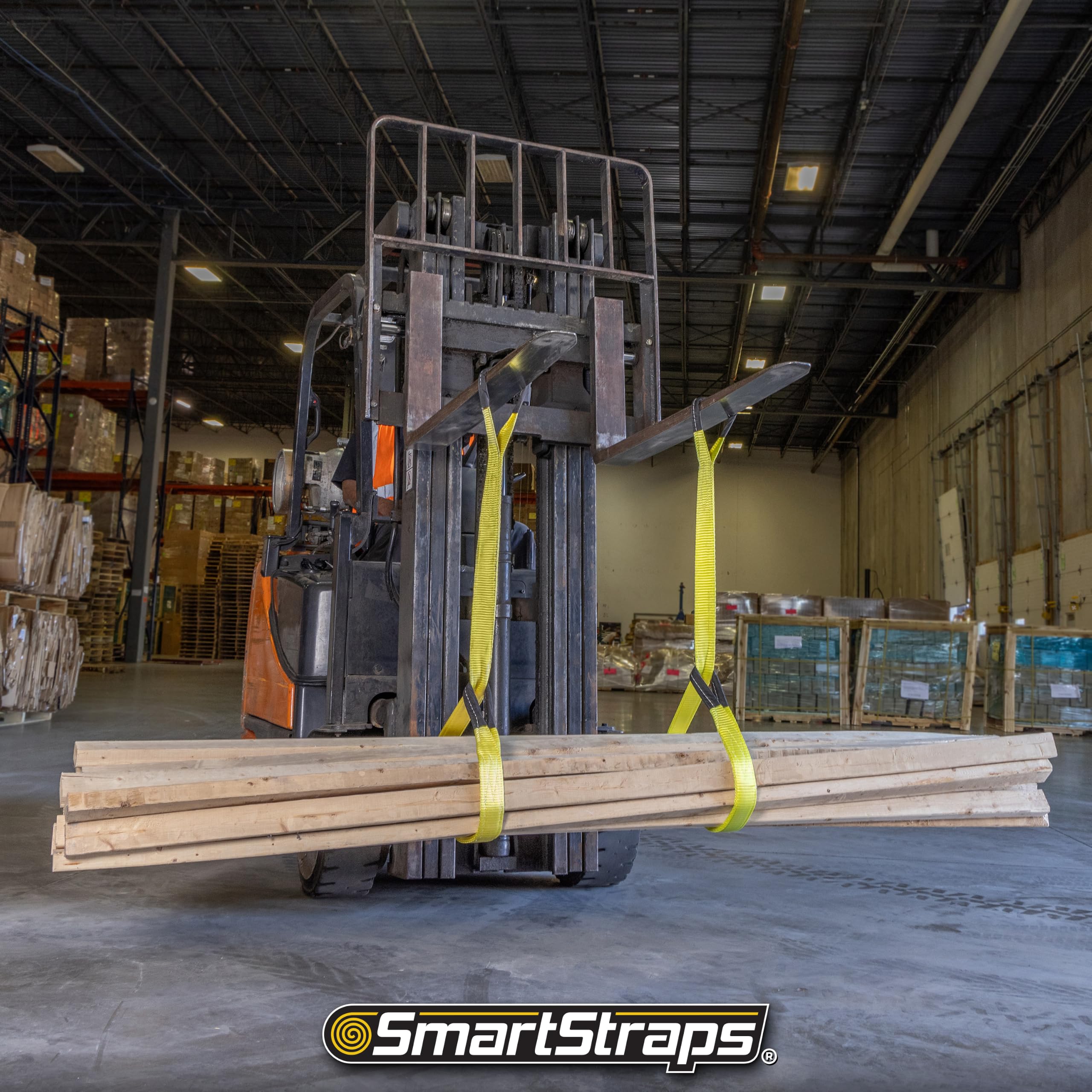 SmartStraps Lifting Sling - 3200 lb Yellow Webbing -9